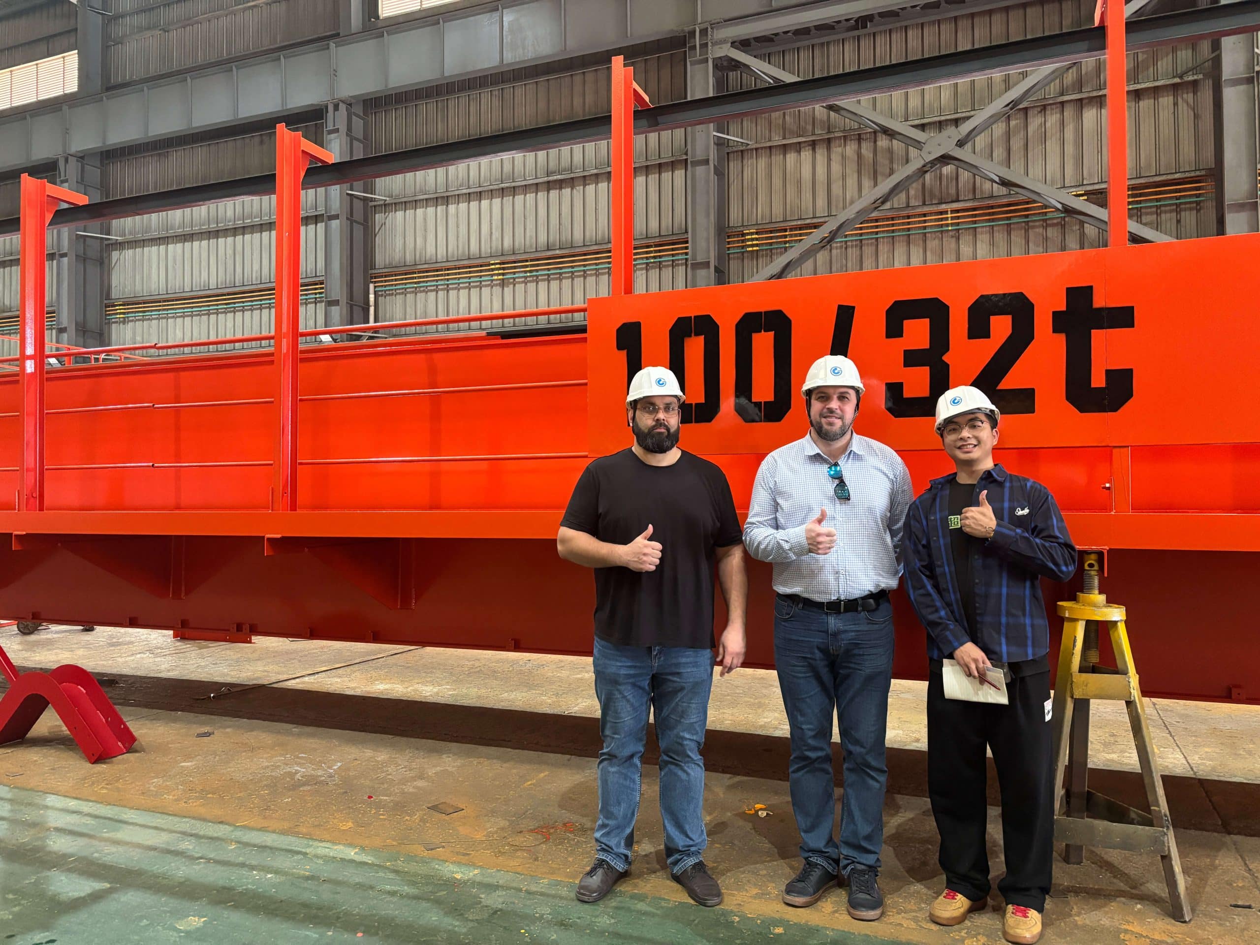 Russian Clients Exciting March 2 Tour of GuanHui Crane Factory scaled