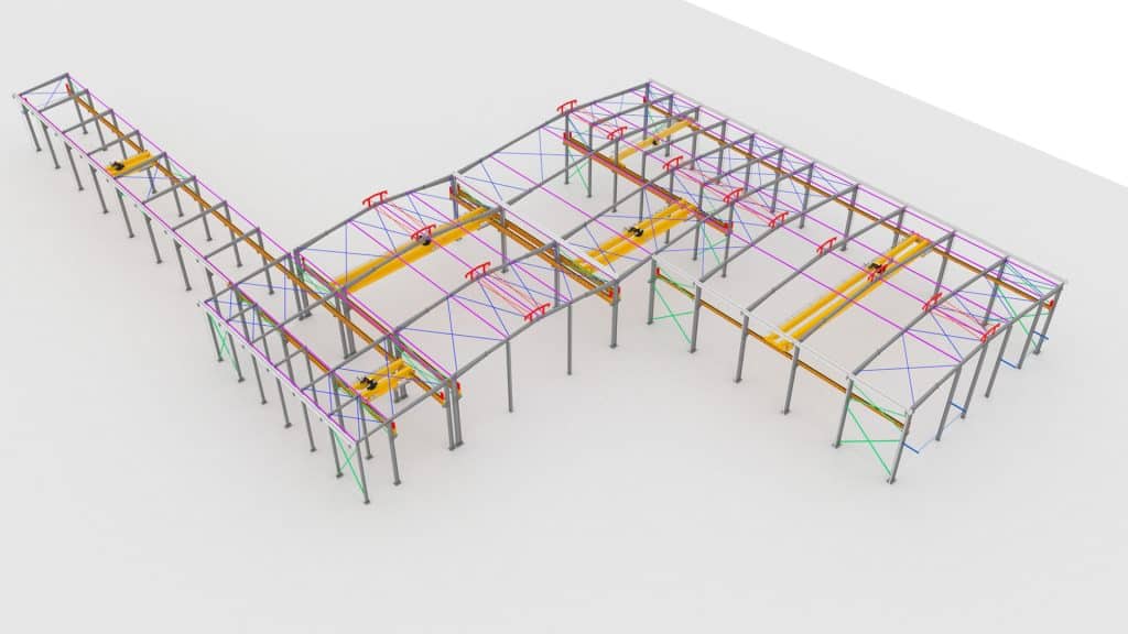 Steel Structure Crane 3D Drawing